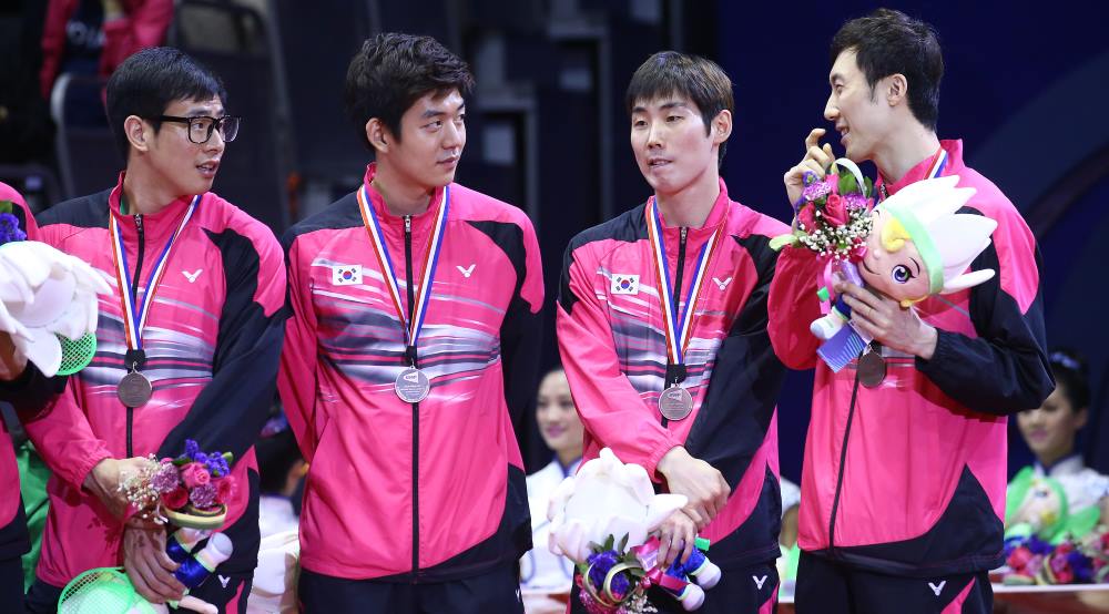 Korea podium