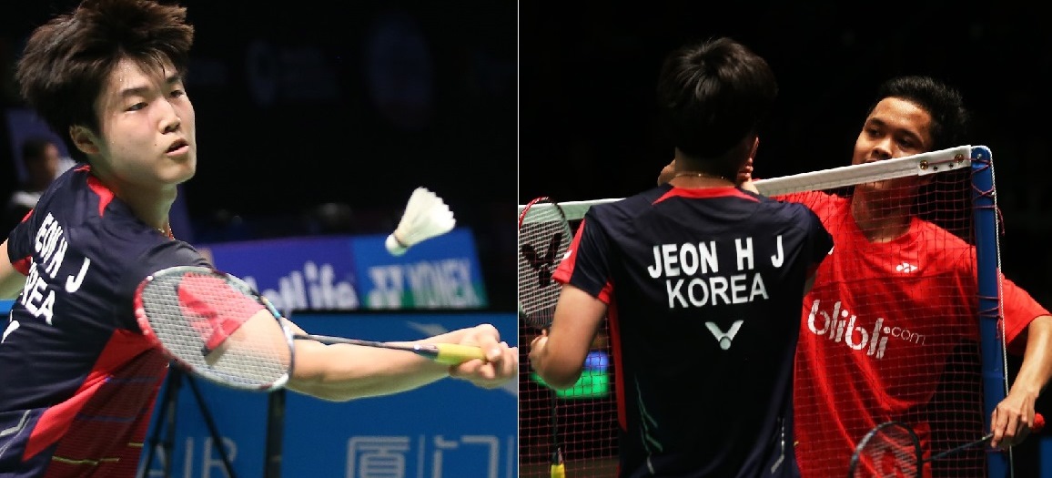 Australian Open 2016 - Day 5 - Jeon Hyeok Jin & Anthony Ginting